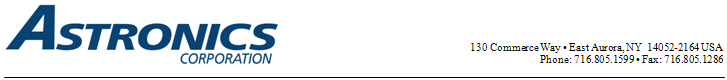 (ASTRONICS LETTERHEAD)